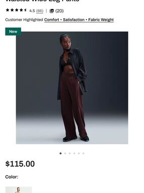 Nike 24.7 PerfectStretch Women’s Small Burgundy High Rise Wide Leg Pants NWT